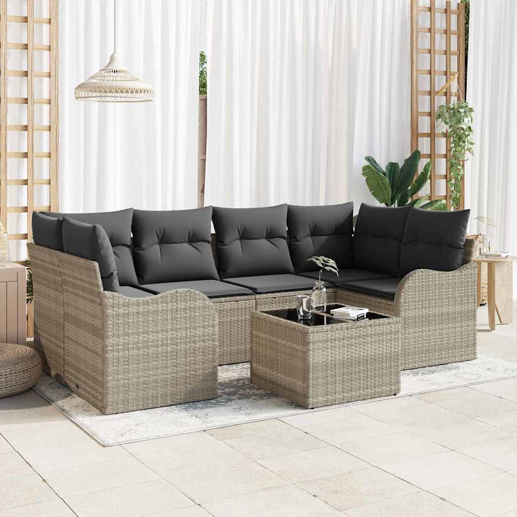 vidaXL Tuinbank Set Zwart 55 x 55 x 37 cm poly rattan