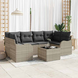 vidaXL Tuinbank Set Zwart 55 x 55 x 37 cm poly rattan
