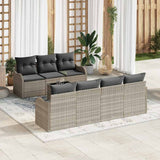 vidaXL Tuinbank Set Zwart 55 x 55 x 37 cm poly rattan