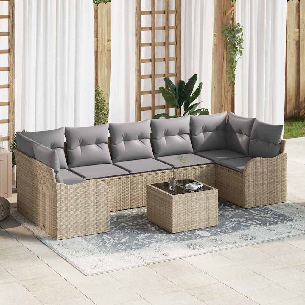 vidaXL Tuinbank Set Zwart 55 x 55 x 37 cm poly rattan