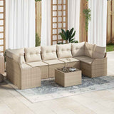 vidaXL Tuinbank Set Zwart 55 x 55 x 37 cm poly rattan