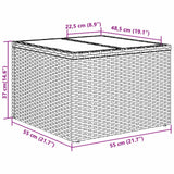 vidaXL Bankstel 8 st 7-Aantal zitplaatsen Grijs poly rattan