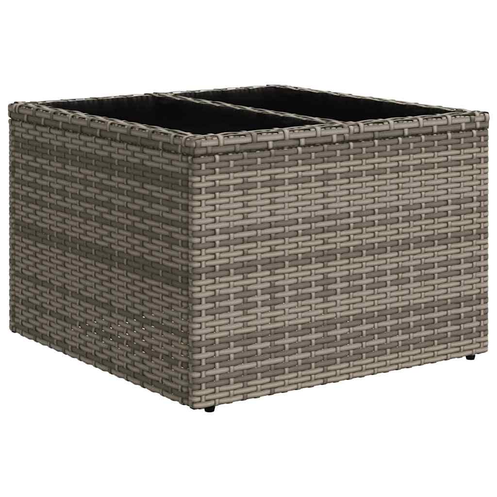 vidaXL Bankstel 8 st 7-Aantal zitplaatsen Grijs poly rattan