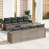 vidaXL Tuinbank Set Zwart 55 x 55 x 37 cm poly rattan