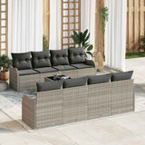 vidaXL Tuinbank Set Zwart 55 x 55 x 37 cm poly rattan