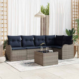 vidaXL Tuinbank Set 5 pcs Bruin poly rattan
