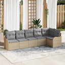 vidaXL Tuinbank Set Zwart poly rattan