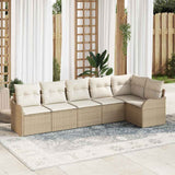 vidaXL Tuinbank Set Zwart poly rattan