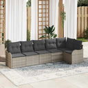 vidaXL Tuinbank Set Zwart poly rattan