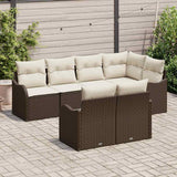 vidaXL Garden Bench Set Black poly rattan