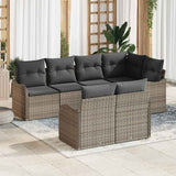 vidaXL Garden Bench Set Black poly rattan