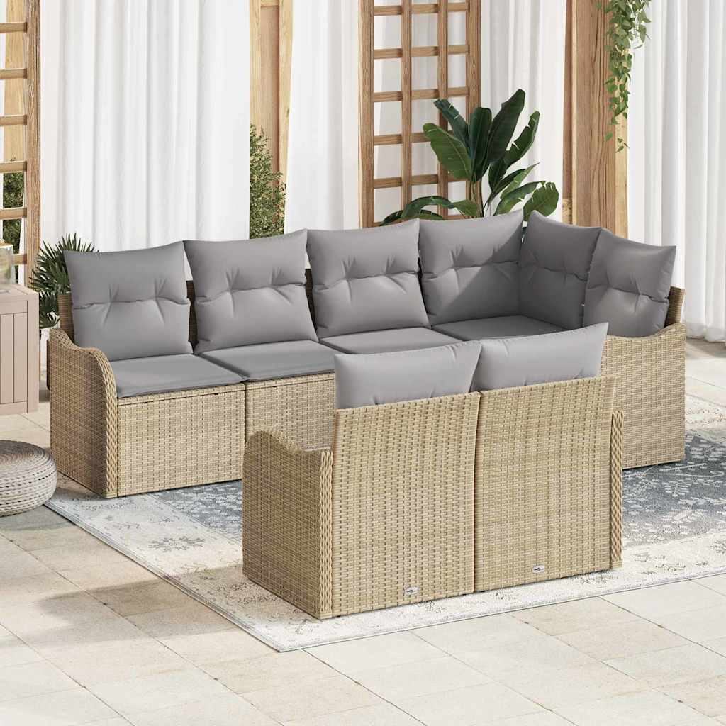 vidaXL Garden Bench Set Black poly rattan