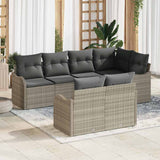 vidaXL Garden Bench Set Black poly rattan