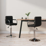 vidaXL Eetkamerstoelen draaibaar 4 st kunstleer wit