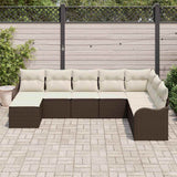 vidaXL Garden Bench Set Black poly rattan
