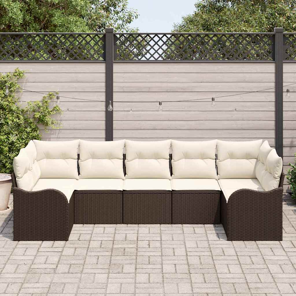 vidaXL Tuinbank Set Zwart poly rattan