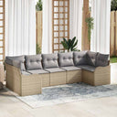 vidaXL Tuinbank Set Zwart poly rattan