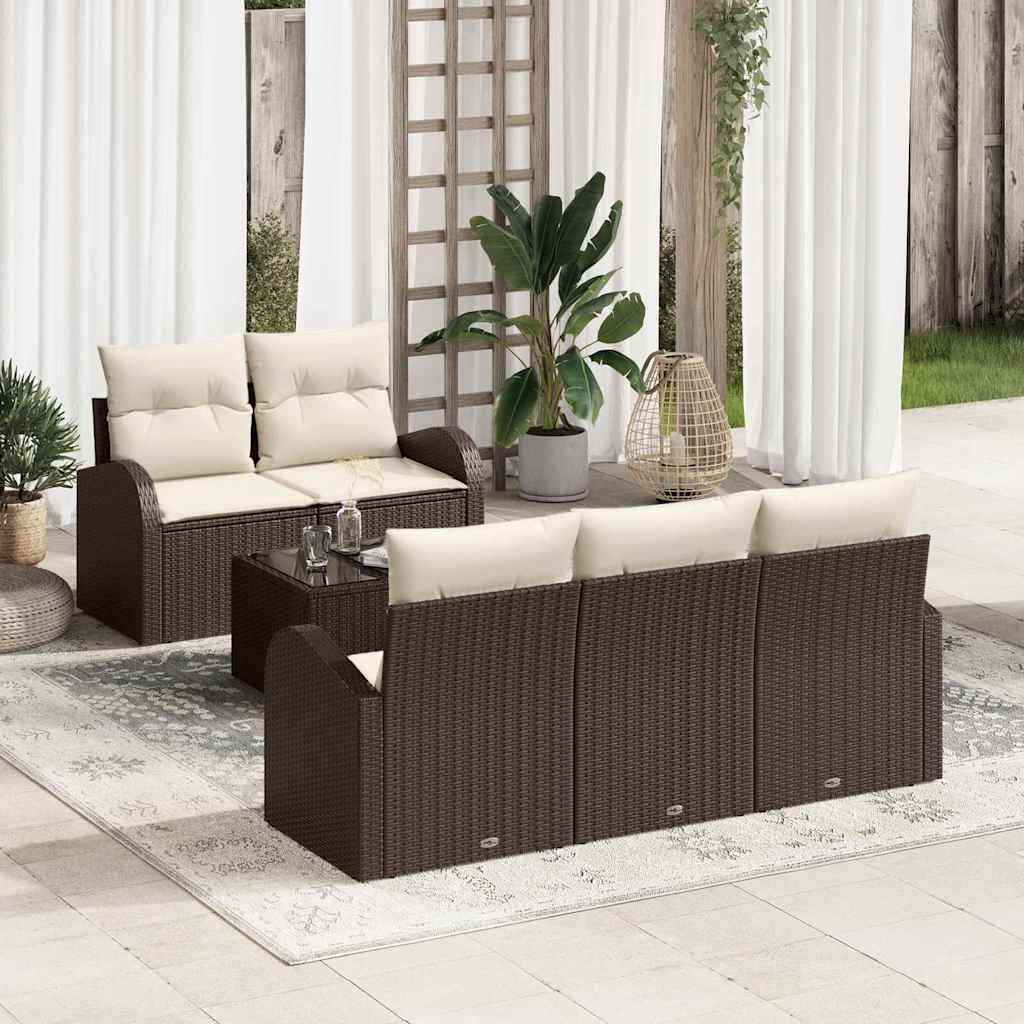 vidaXL Tuinbank Set Zwart 55 x 55 x 37 cm poly rattan