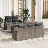 vidaXL Tuinbank Set Zwart 55 x 55 x 37 cm poly rattan