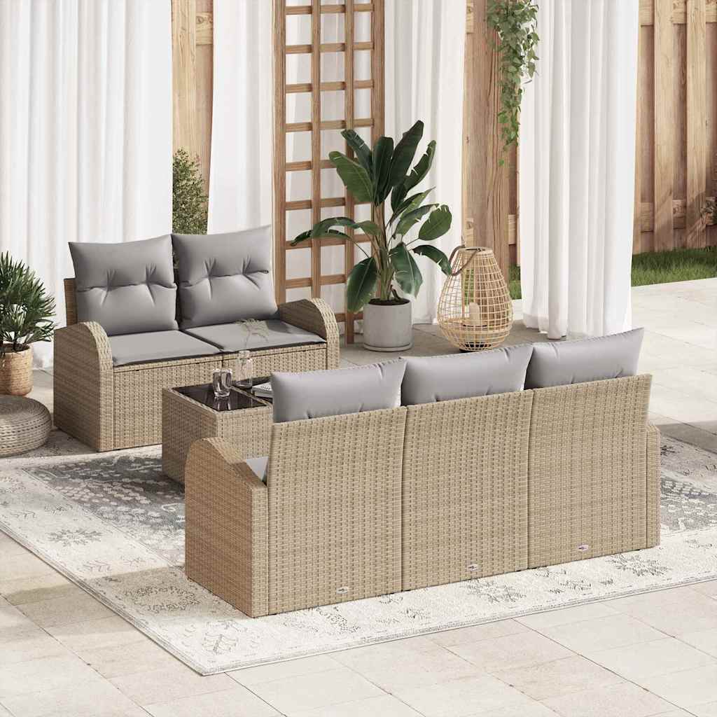 vidaXL Tuinbank Set Zwart 55 x 55 x 37 cm poly rattan