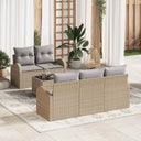 vidaXL Tuinbank Set Zwart 55 x 55 x 37 cm poly rattan