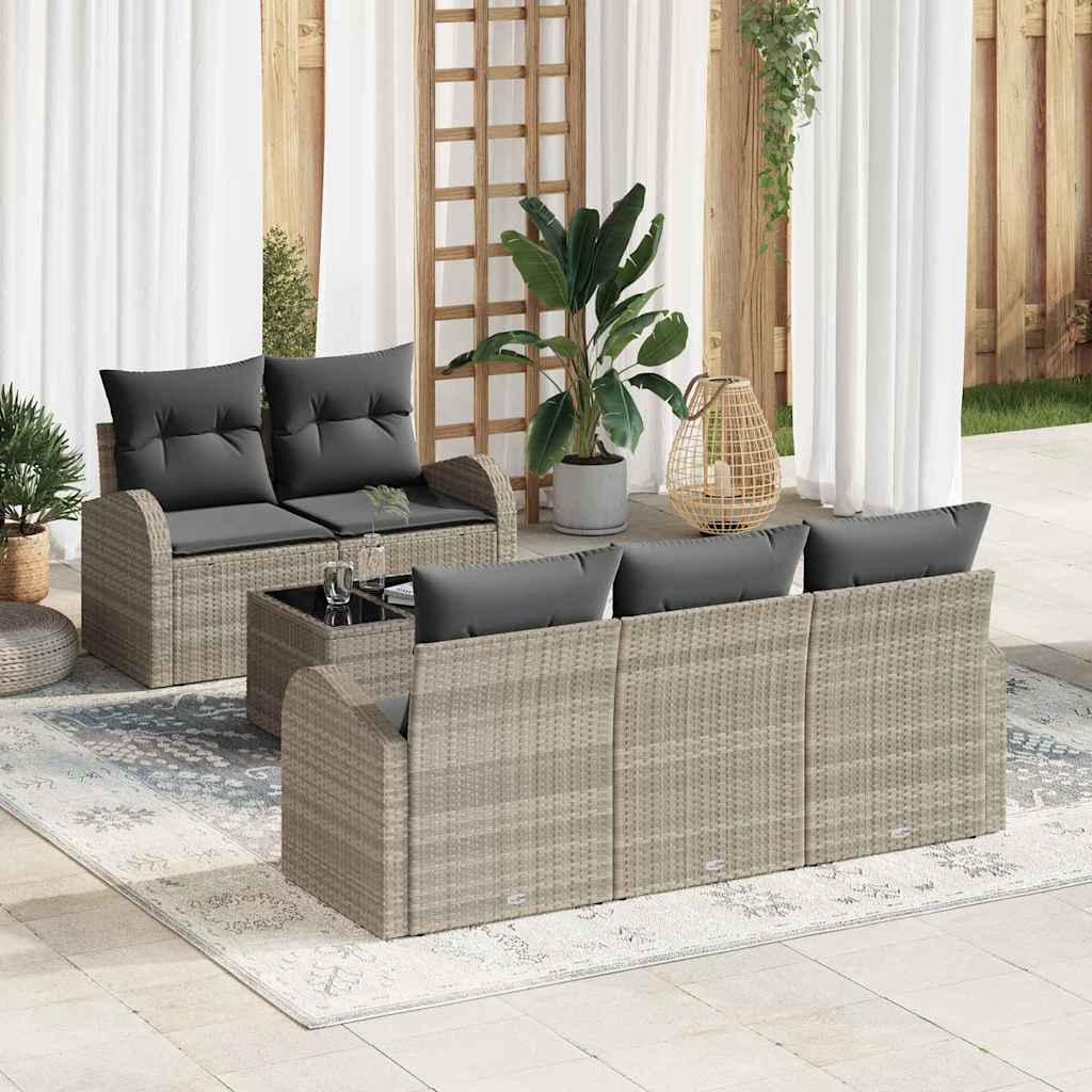 vidaXL Tuinbank Set Zwart 55 x 55 x 37 cm poly rattan