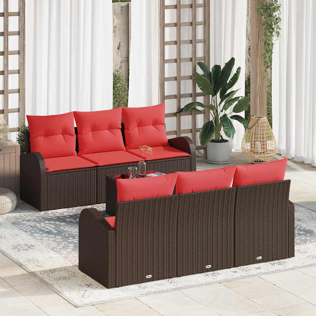 vidaXL Tuinbank Set Bruin 55 x 55 x 37 cm poly rattan