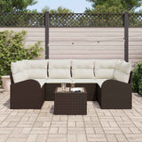 vidaXL Tuinbank Set Zwart 55 x 55 x 37 cm poly rattan