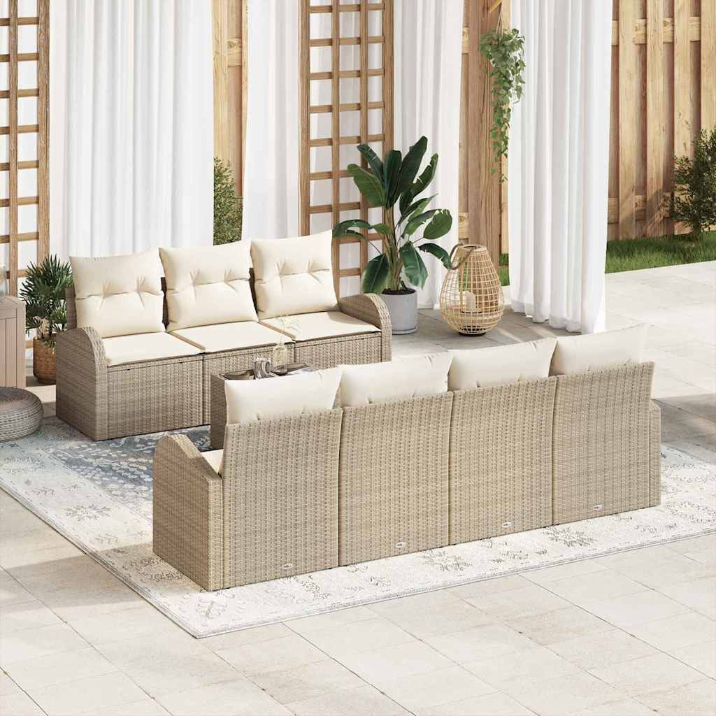 vidaXL Tuinbank Set Zwart 55 x 55 x 37 cm poly rattan