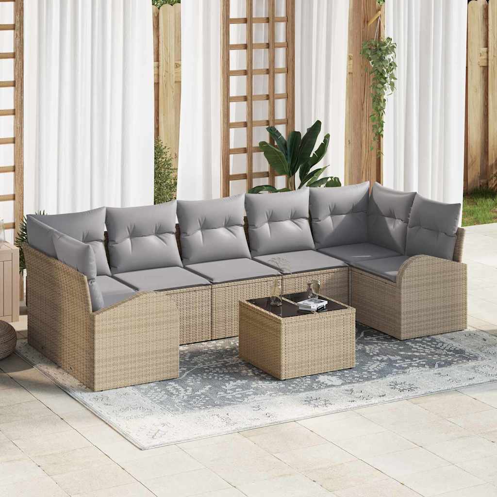 vidaXL Tuinbank Set Zwart 55 x 55 x 37 cm poly rattan