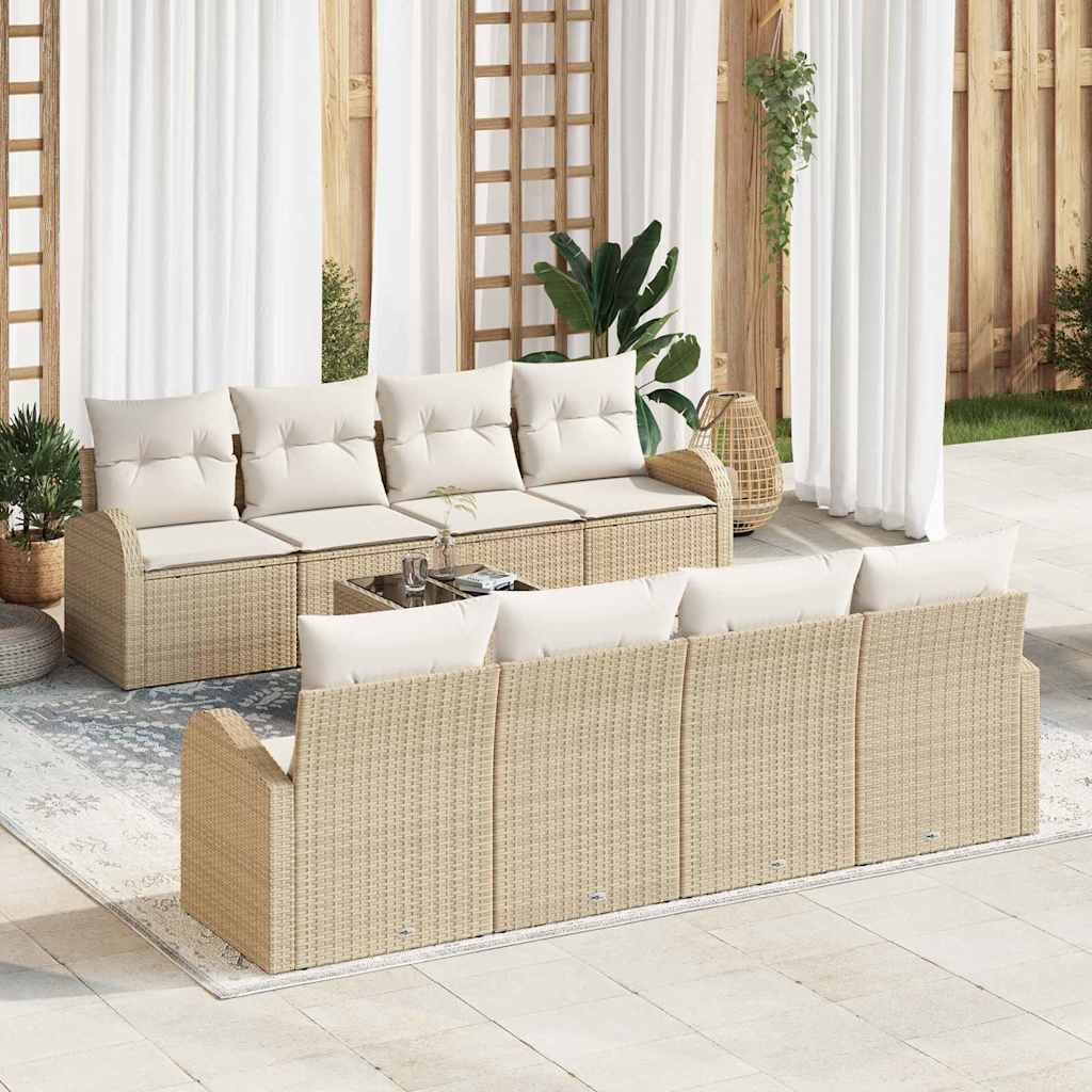 vidaXL Tuinbank Set Zwart 55 x 55 x 37 cm poly rattan