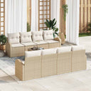 vidaXL Tuinbank Set Zwart 55 x 55 x 37 cm poly rattan