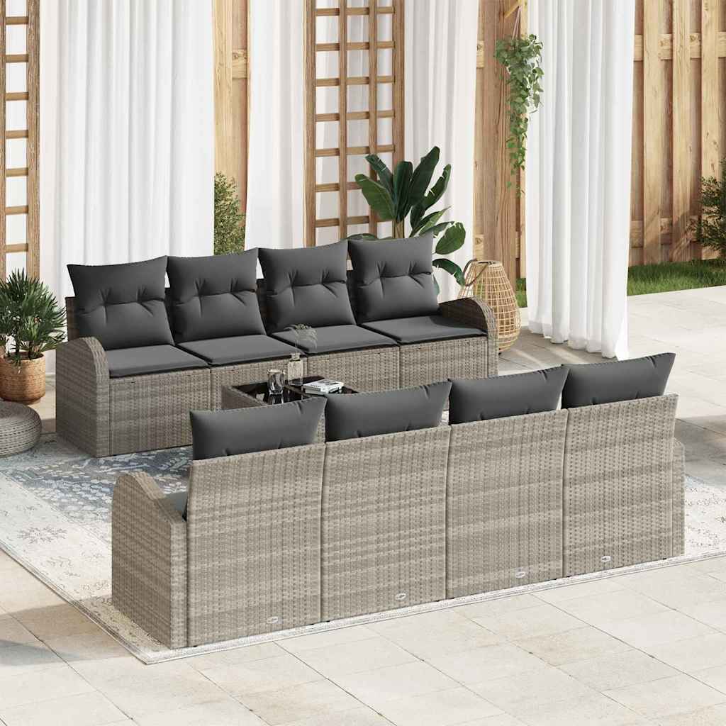 vidaXL Tuinbank Set Zwart 55 x 55 x 37 cm poly rattan