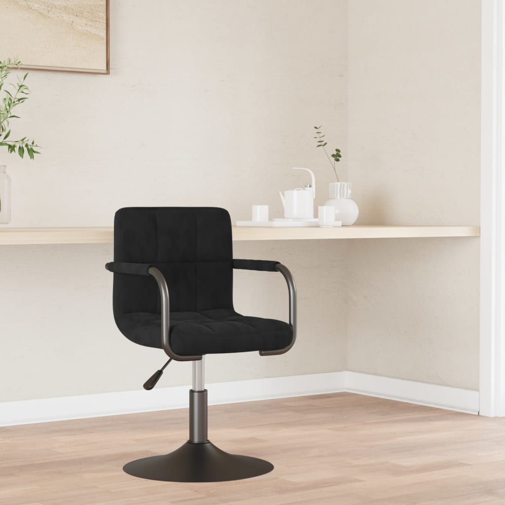 vidaXL Bar stool velvet black