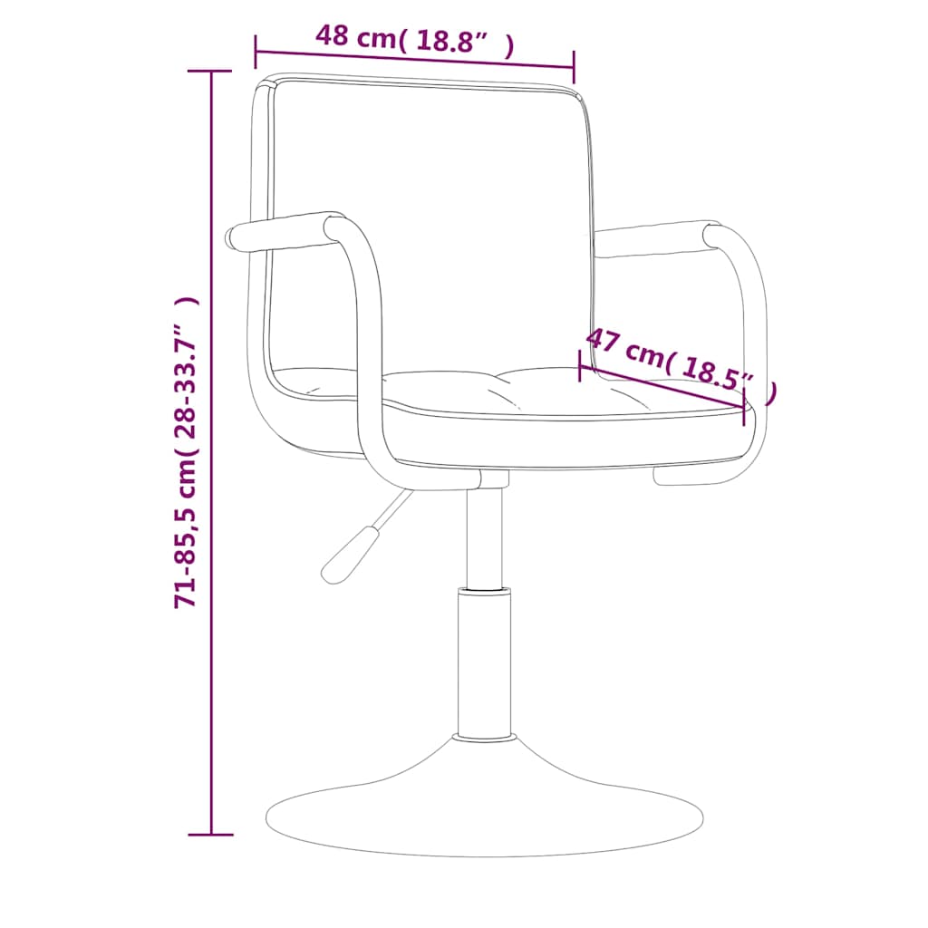 vidaXL Bar stool velvet black