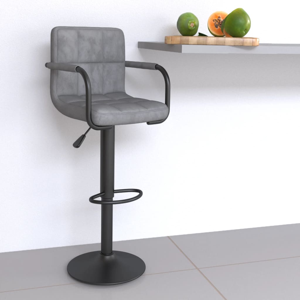 vidaXL Bar Stool velvet black