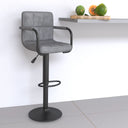 vidaXL Bar Stool velvet black