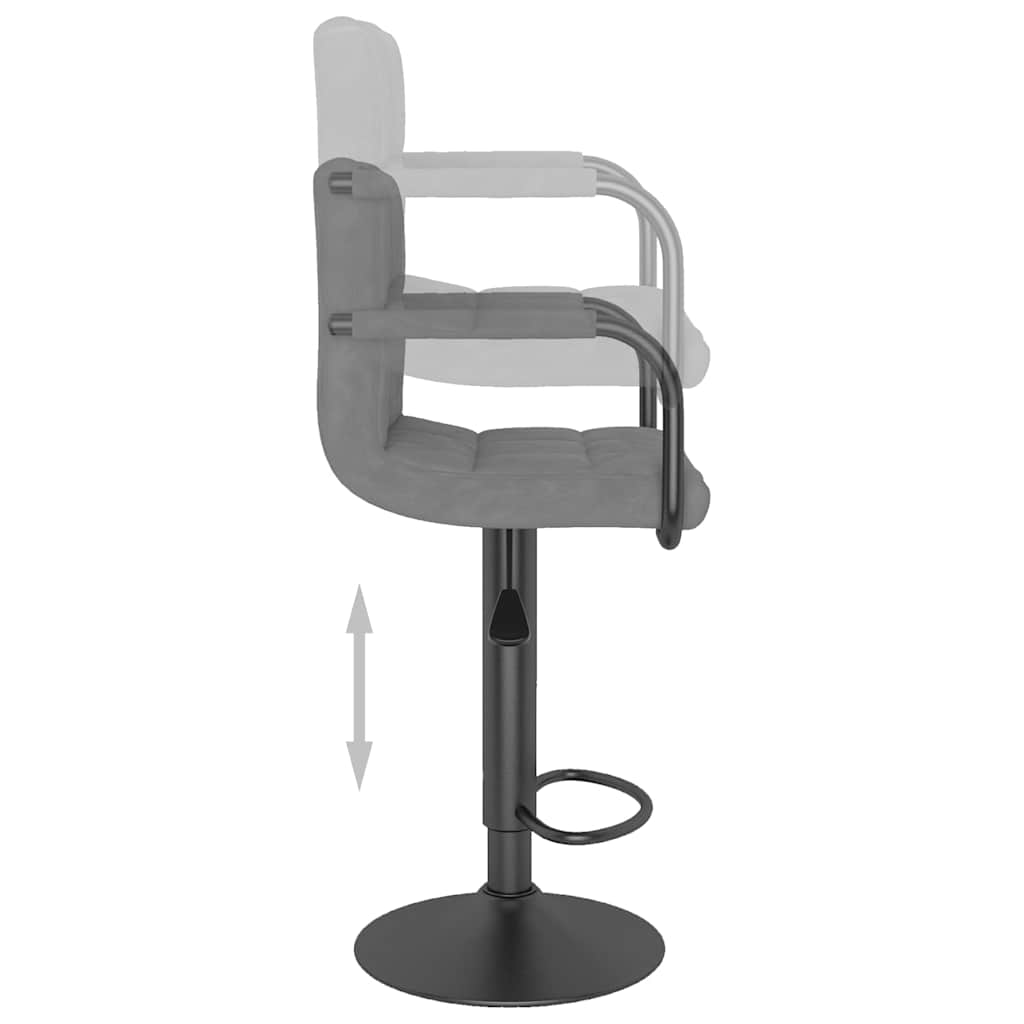 vidaXL Bar Stool velvet black