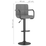 vidaXL Bar Stool velvet black