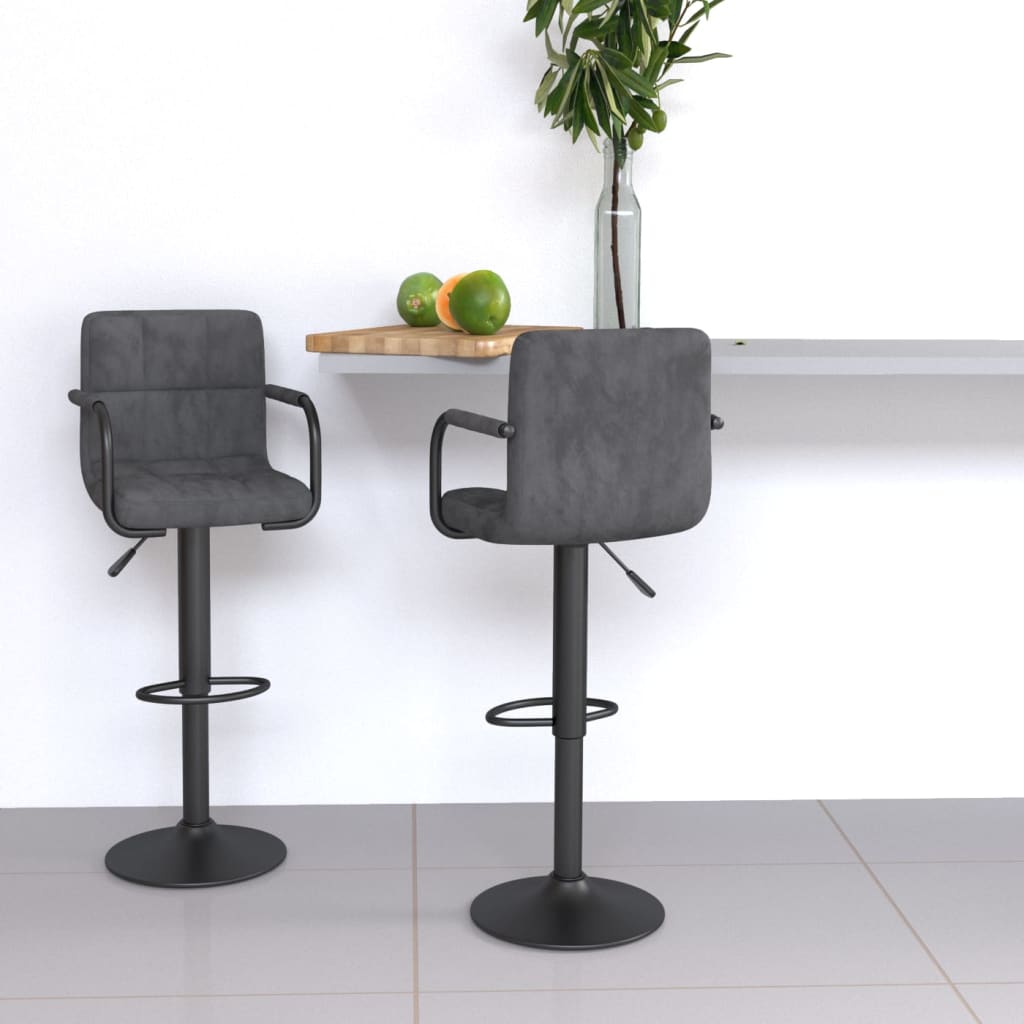 vidaXL Bar Stool velvet black