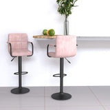 vidaXL Bar Stool velvet black