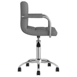 vidaXL Office Swivel Chair Fabric Light Grey