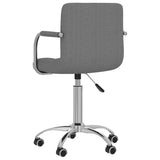 vidaXL Office Swivel Chair Fabric Light Grey