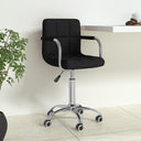 vidaXL Office Swivel Chair Fabric Light Grey
