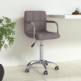 vidaXL Office Swivel Chair Fabric Light Grey