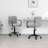 vidaXL Eetkamerstoelen draaibaar 4 st fluweel zwart