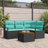 vidaXL Salon de jardin avec coussins 5 pcs Résine tressée Gris