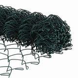 vidaXL Hekpaal. Groen 10 x 0,4 m (40 x 40 mm gaas) Staal en PVC