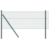 vidaXL Hekpaal. Groen 10 x 0,4 m (40 x 40 mm gaas) Staal en PVC