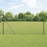 vidaXL Hekpaal. Groen 10 x 0,4 m (40 x 40 mm gaas) Staal en PVC